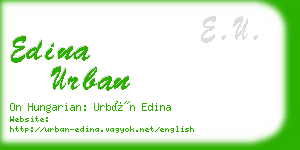 edina urban business card